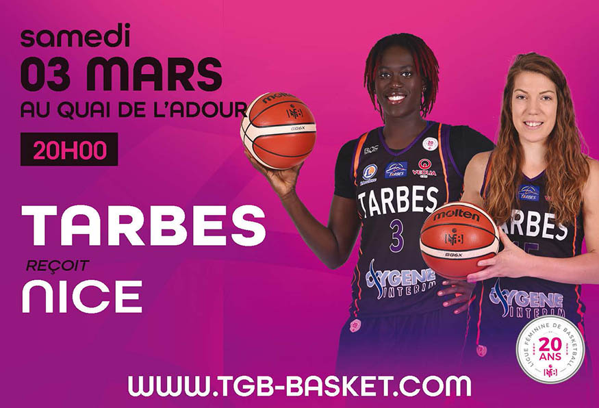 Affiche du match de basket TGB-Nice